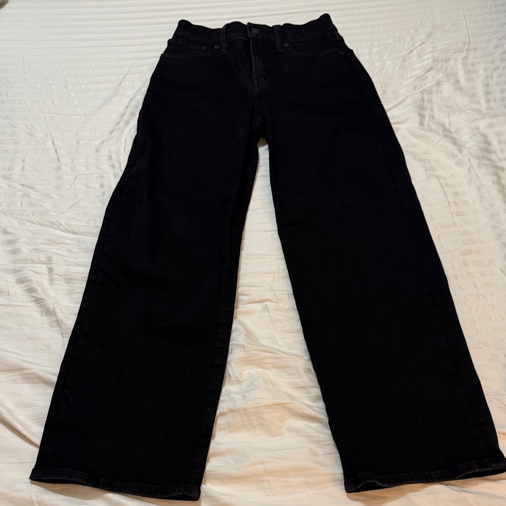 Madewell The Perfect Vintage Wide-leg Jean in black